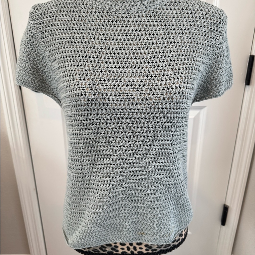 Vince Knit Short Sleeve Top